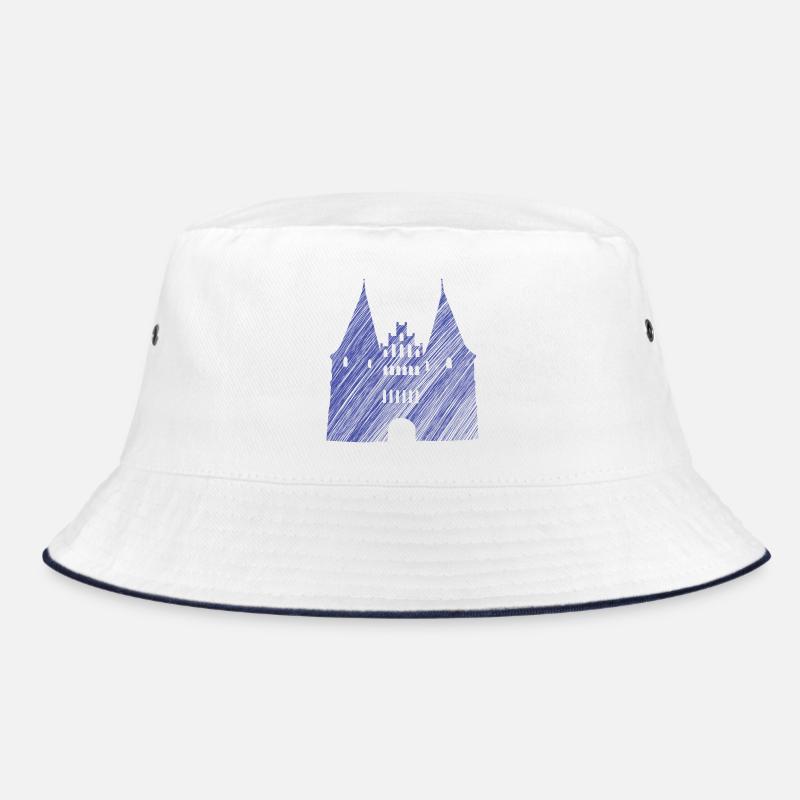 Lübeck Landmark Blue | Scribble Look Bucket Hat