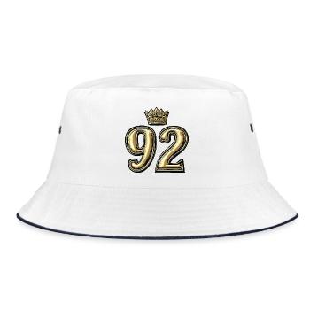 92 Number Krone - Bucket Hat - white/navy - Front