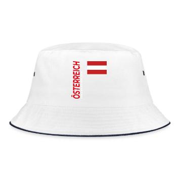 Millstätter See - Bucket Hat - Weiß/Navy - Vorne