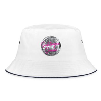 Schlager Queen - Bucket Hat - white/navy - Front