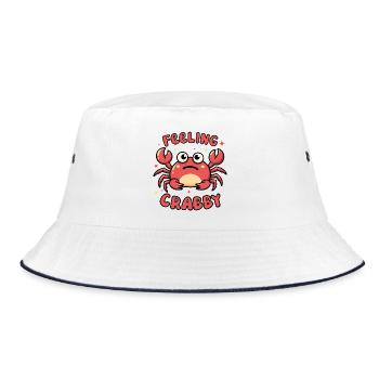 Feeling Crabby - Bucket Hat - white/navy - Front