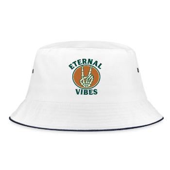 Eternal Vibes Skelett Peace Design - Bob - blanc/marine - Devant