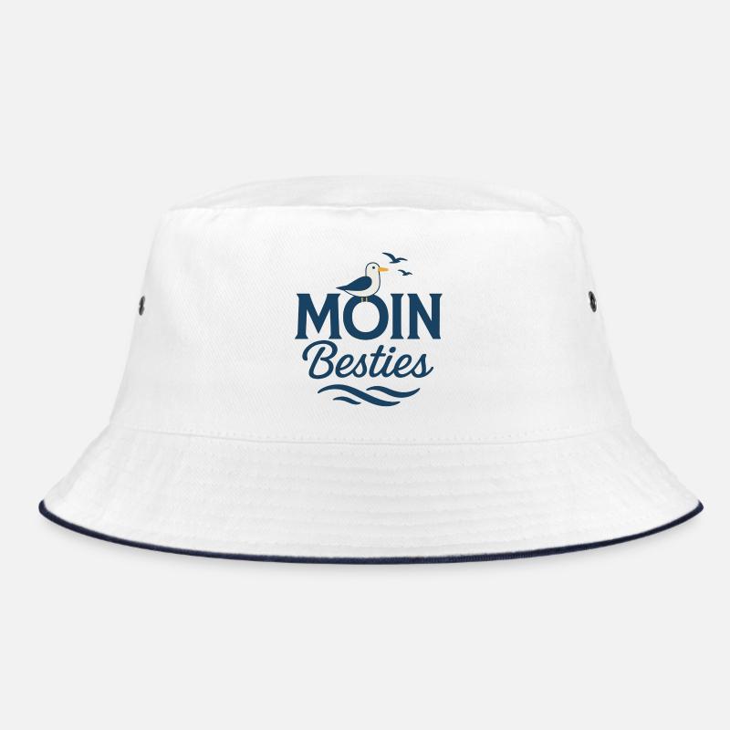 Moin Besties Salutation de la mer - Bob - blanc/marine