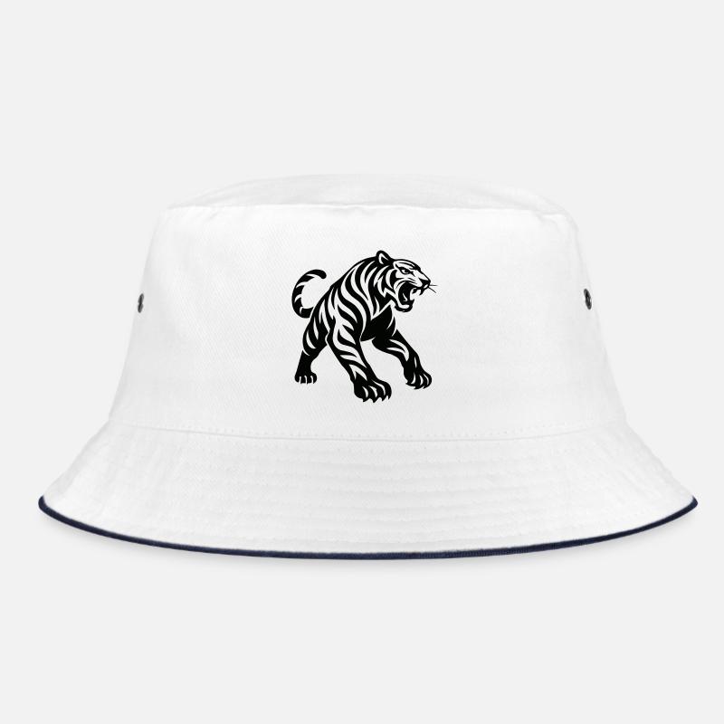 Tiger Silhouette Bucket Hat