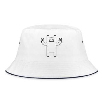 Monster Rock – Festival Comic Kawaii - Bucket Hat - white/navy - Front