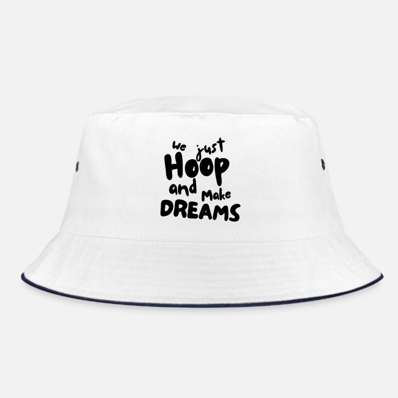 Wir machen einfach Reifen und machen Dreams weiß Bucket Hat