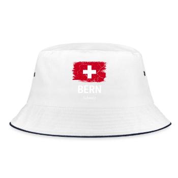 Bern - Bucket Hat - white/navy - Front
