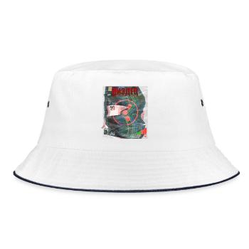 Euro Chaos Warnsignal - Bucket Hat - Weiß/Navy - Vorne