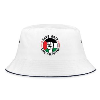 Palestinians - Stand Together for Palestine 🇵🇸 - Bucket Hat - white/navy - Front
