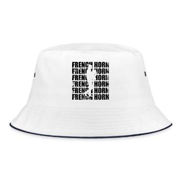 Bugle - Bucket Hat - white/navy - Front