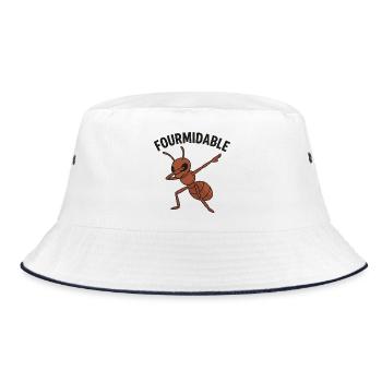Fourmidable Dab Ant - Bucket Hat - white/navy - Front
