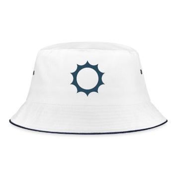 "Solar Energy – Clean Future" - Bucket Hat - white/navy - Front