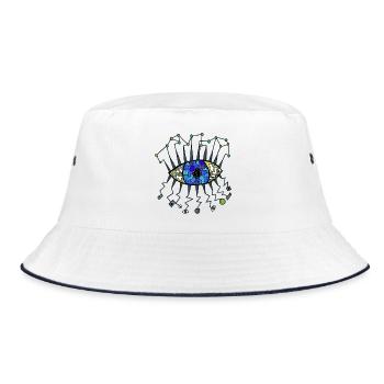 Spy eye - Bucket Hat - white/navy - Front