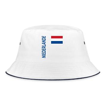 Tilburg - Bucket Hat - Weiß/Navy - Vorne