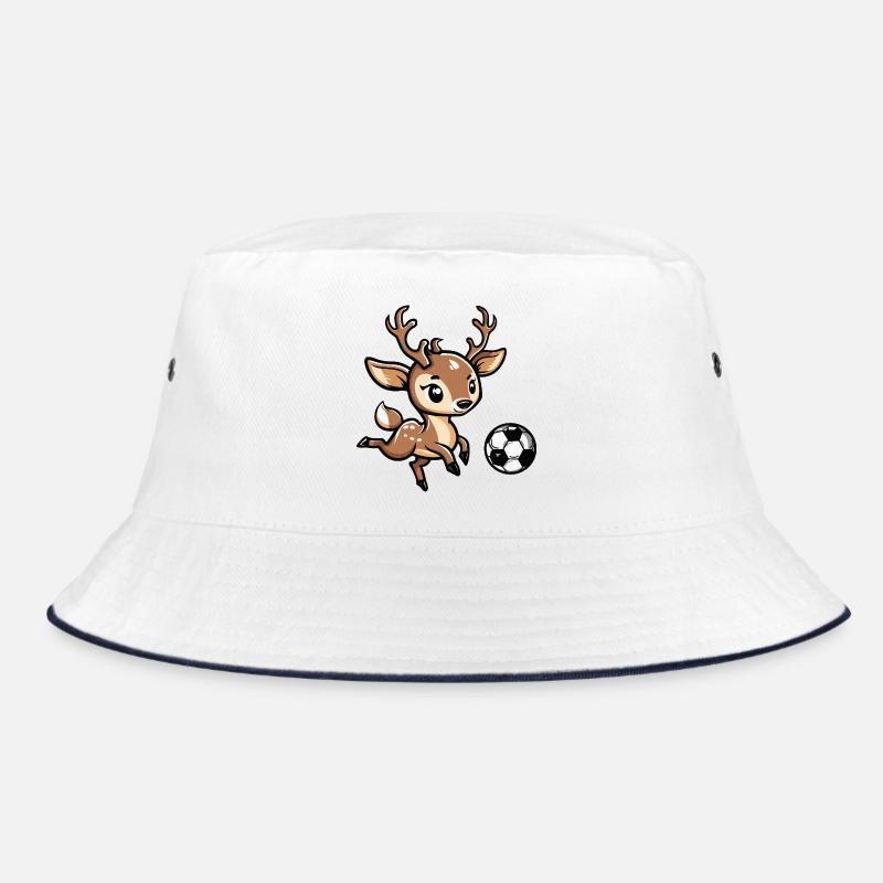 Cartoon Deer Soccer Bucket Hat