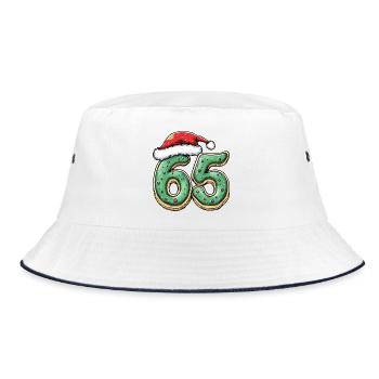 65 Number Cookie Christmas - Bucket Hat - white/navy - Front