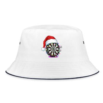 Cible de fléchettes avec Bande dessinée du Chapeau du Père Noël - Bob - blanc/marine - Devant