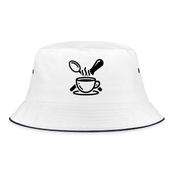 Porta-filtre Barista Logo Steam Vector - Bob - blanc/marine - Devant