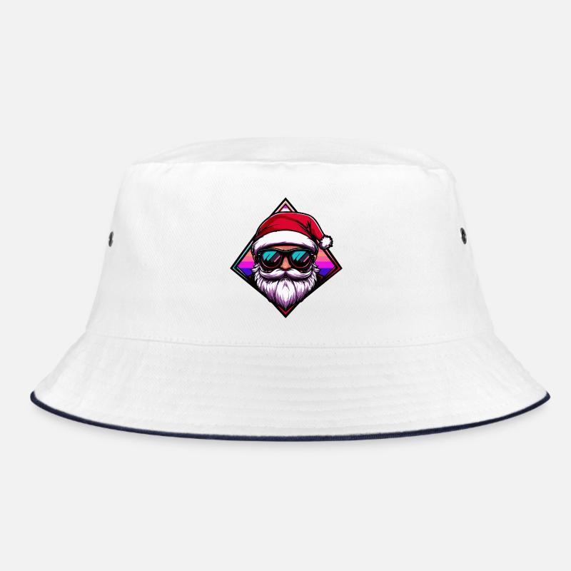 Santa with sunglasses Bucket Hat