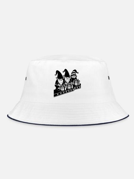 Weight Assembly Line Gifts Factory - Bucket Hat - white/navy - Front