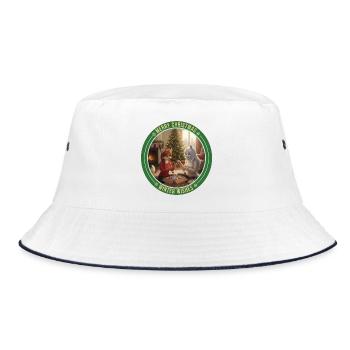 Fursona Winter Wishes - Bucket Hat - Weiß/Navy - Vorne