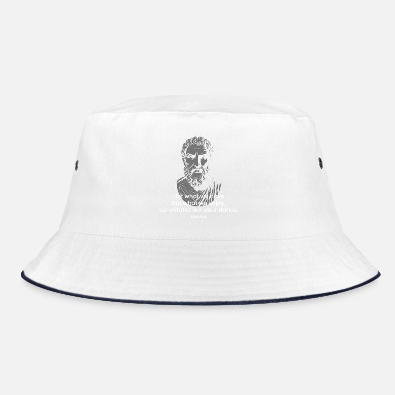 Epikurs stoisches Zitat Bucket Hat