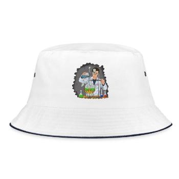 Master Experimenter Fire Chemistry - Bucket Hat - white/navy - Front