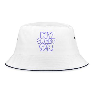 Birthday 98 - Bucket Hat - white/navy - Front