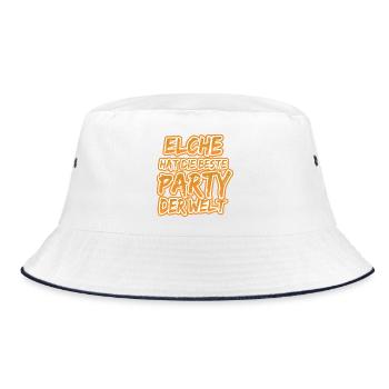 Elche Elche - Bucket Hat - Weiß/Navy - Vorne