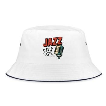 Jazz - Saxophone - Musique - Bob - blanc/marine - Devant
