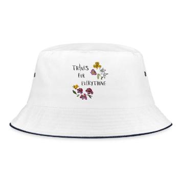Danke für Alles  - Bucket Hat - Weiß/Navy - Vorne