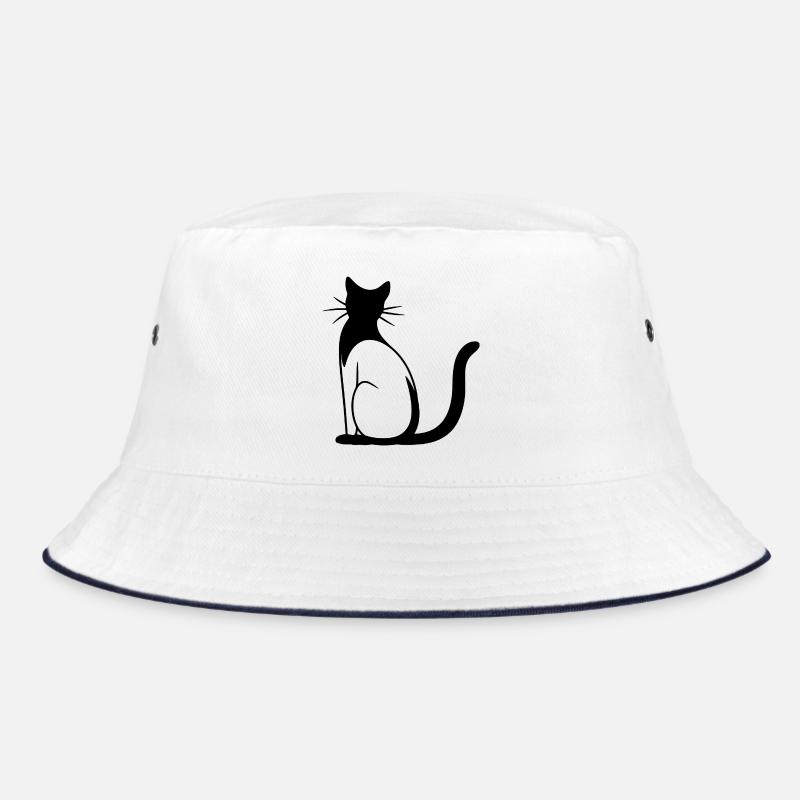 Cat Drawing Bucket Hat