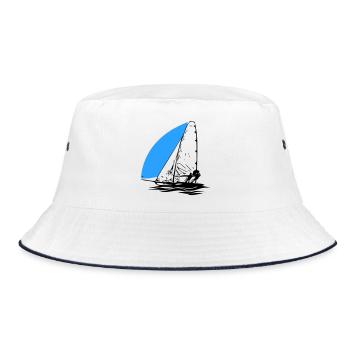 49er Dériveur à voile Régate de voilier Voile Sports de voile - Bob - blanc/marine - Devant