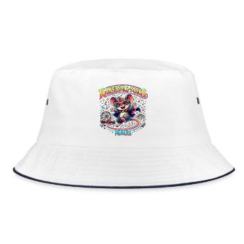 Carnival Mouse Carnival Costume Cute Gift - Bucket Hat - white/navy - Front