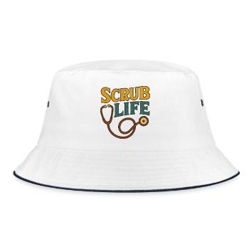 Scrub Life Stéthoscope médical - Bob - blanc/marine - Devant