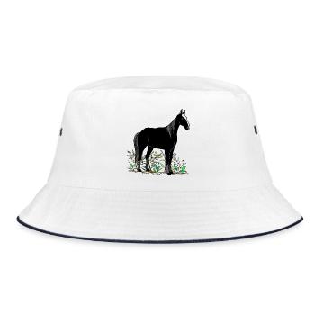 Cheval - Bob - blanc/marine - Devant