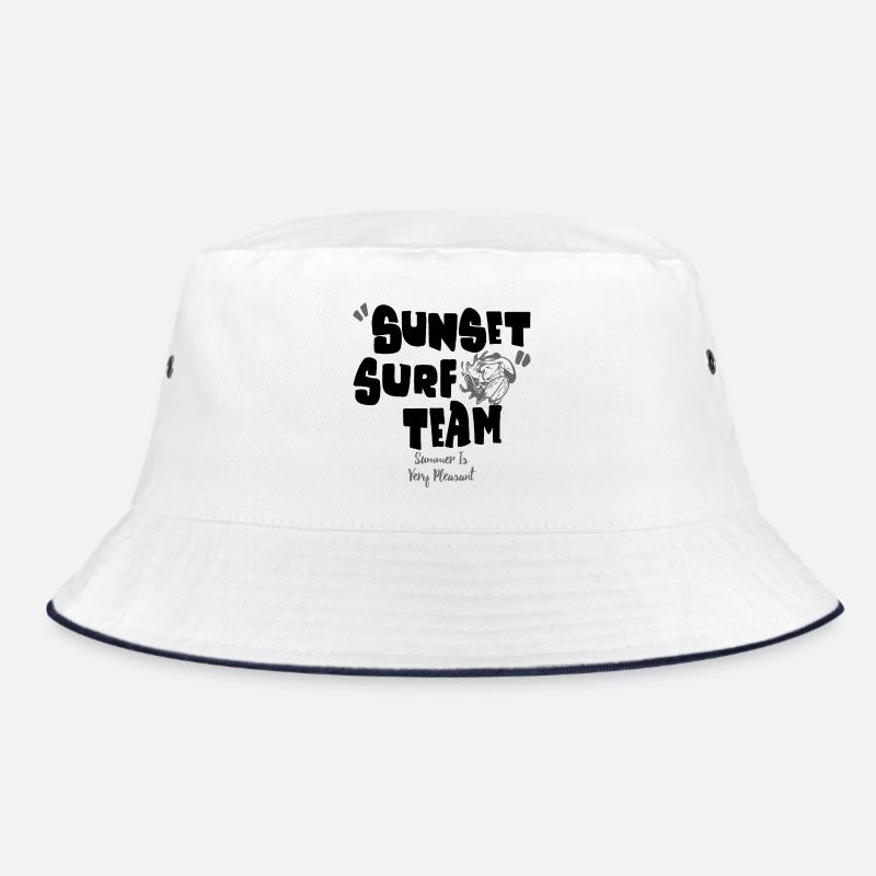 Summer in Very Pleasant - Bucket Hat - white/navy