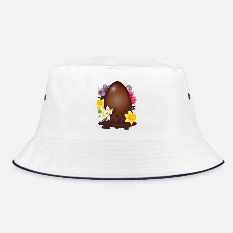Œuf de Pâques en chocolat avec fleurs et vanille Bob