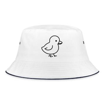 Un petit poussin mignon, adapté à Pâques - Bob - blanc/marine - Devant