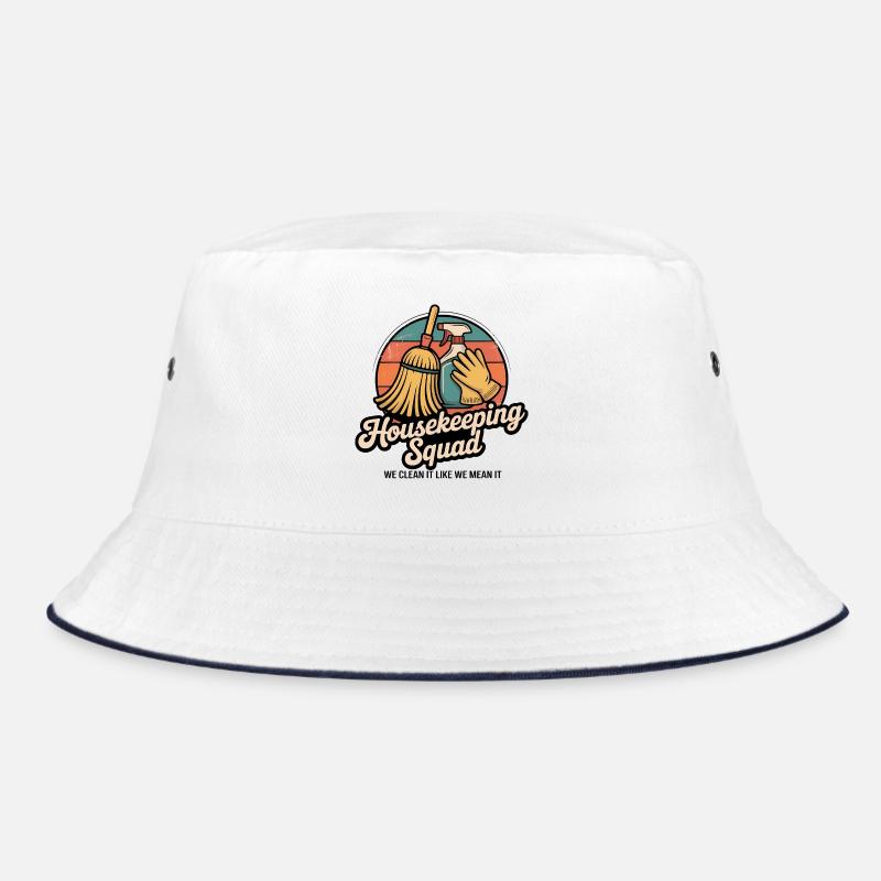 Funny Cleaning Design Bucket Hat