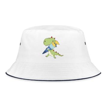 Dino avec cône d’école - Bob - blanc/marine - Devant