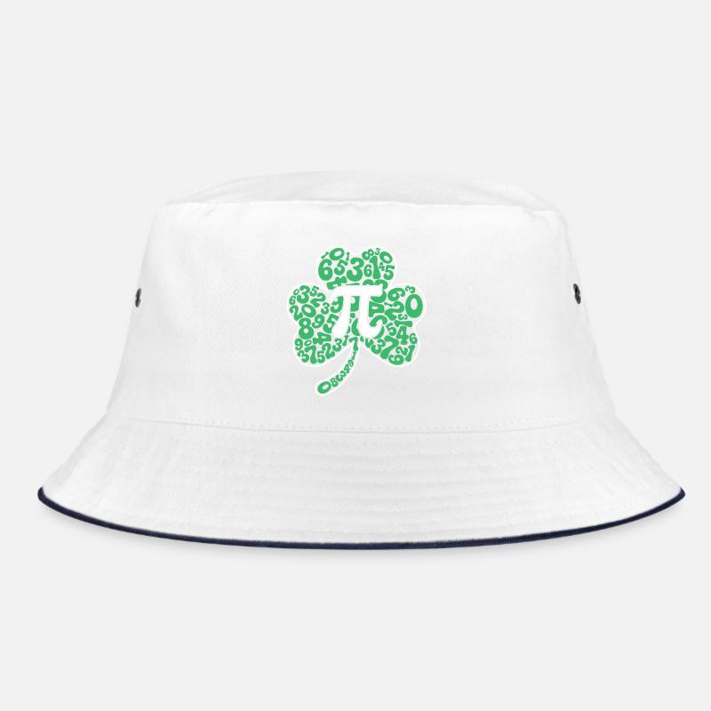 Shamrock Pi Symbol Pi Day St Patrick’s Day Bucket Hat