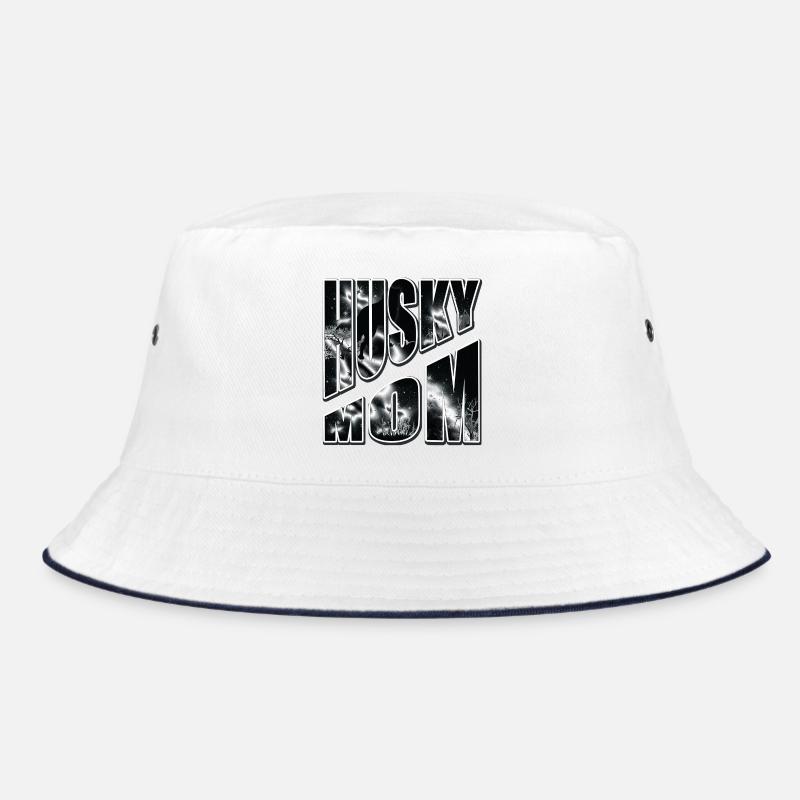Husky Mom in Winter Star Bucket Hat
