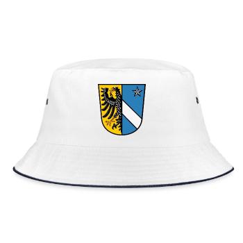 Wacker-Rothenburg ob der Tauber Coat of Arms - Bucket Hat - white/navy - Front