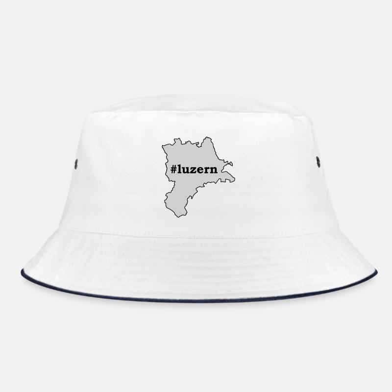 LU Lucerne - Bucket Hat - white/navy