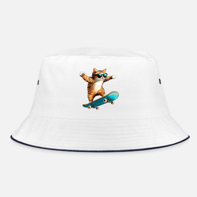 Cat Skater Bucket Hat