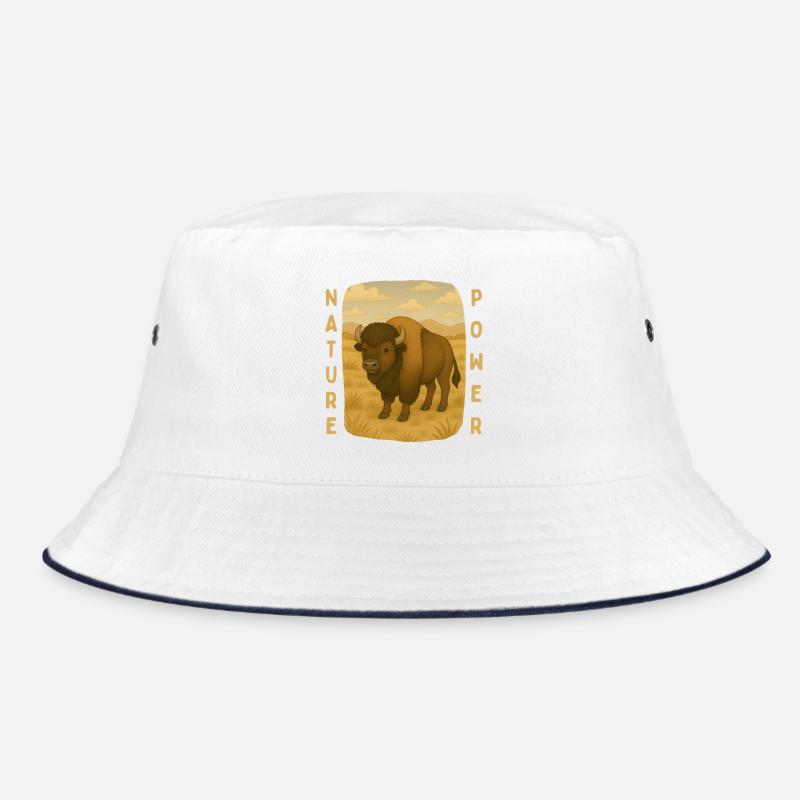 Bison auf der Steppe Bucket Hat