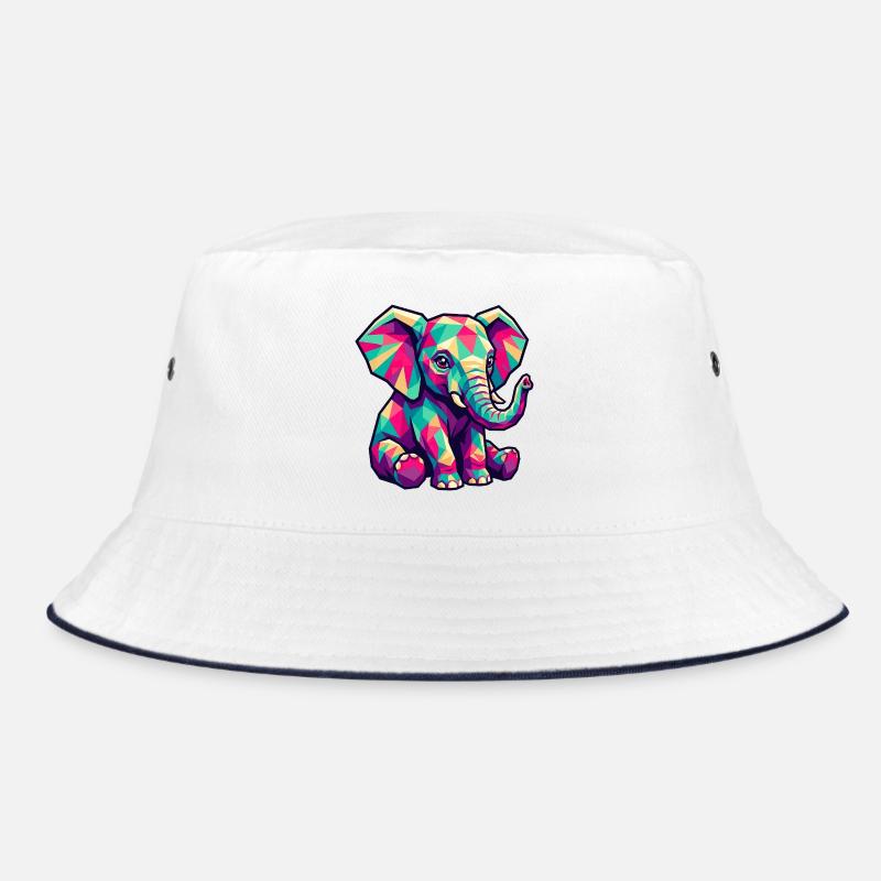 Buntes Elefantendesign – Niedlicher Elefant Bucket Hat