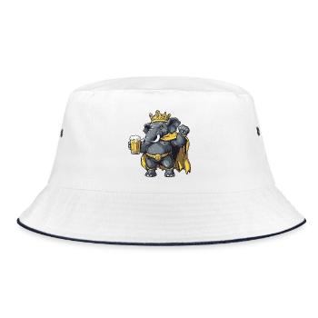 Mammut Beer King - Bucket Hat - white/navy - Front