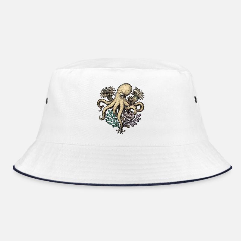 Tintenkrake im Korallengarten Bucket Hat
